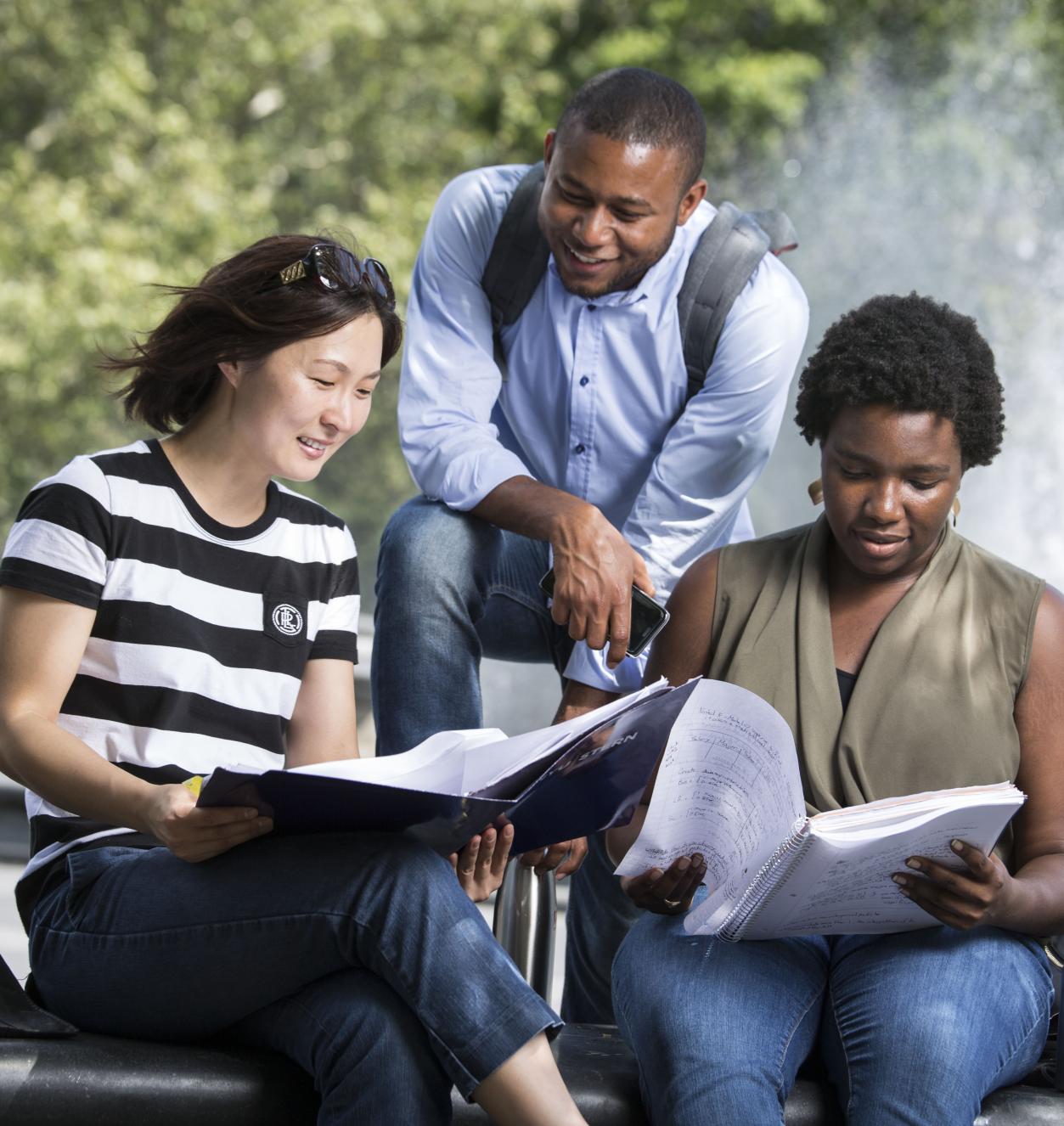 MBA students in Washington Square Park