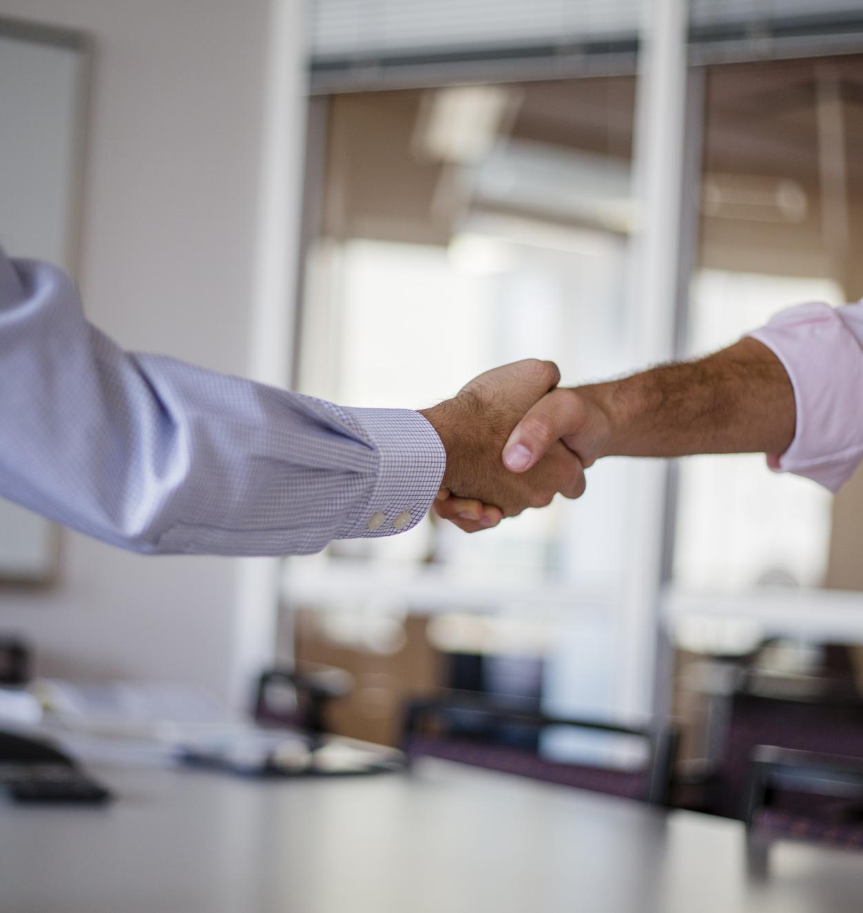 image of two hands shaking