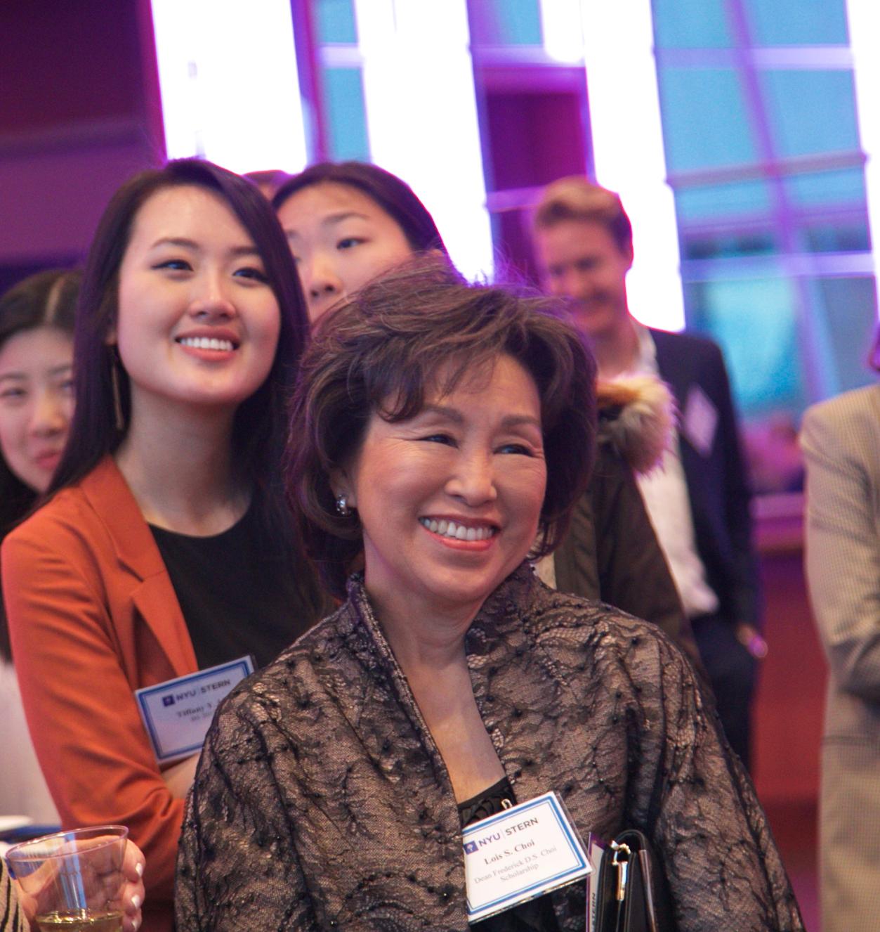 Students and Donors together at the Scholarship Reception