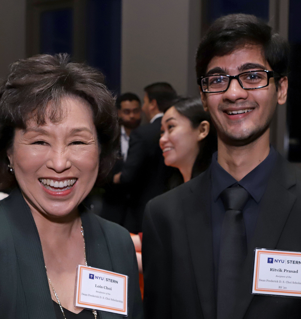 Scholarship donor and recipient during the 2020 Scholarship Reception