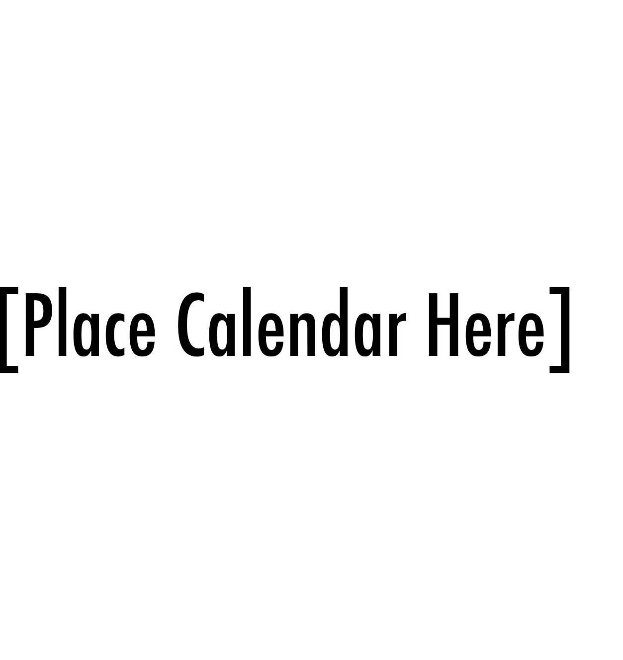 Calendar placeholder