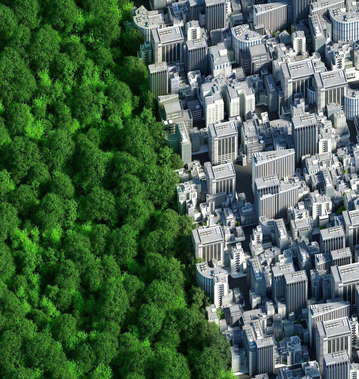 Aerial urban sprawl Aerial urban sprawl
