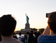 Ellis Island played host to Stern juniors reconnecting at the start of the academic year