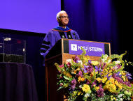 Dean Raghu Sundaram at the 2023 MS Commencement Ceremony