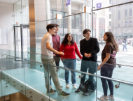 Undergraduate students in Tisch Hall