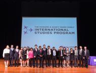 ISP Competition finalists posing with professors and Dean Menon