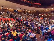 Stern Class of 2019 and Orientation Leaders in Auditorium