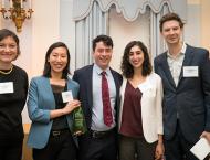 Photo of the three students who won the Aspen Case Competition 