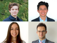 Grid of headshots - clockwise from top left: Tim Thole, Kristian Ruegg, Daniel Fridman, and Alexia Gallian