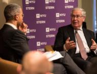 Lord Mervyn King and Peter Henry