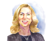 An illustration of Dr. Susan Greenbaum 