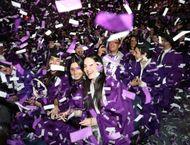 NYU Stern UC students celebrate their graduation on May 10.