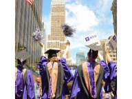 Graduates celebrating