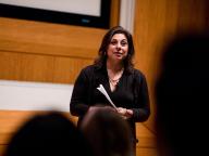 Professor Dolly Chugh speaking at an event