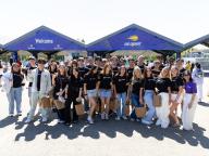 Undergraduate students at the US Open for Welcome Week