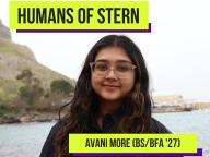 Humans of Stern: Avani More (BS/BFA '27)