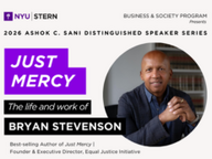 Sani Lecture Series ft. Bryan Stevenson Event Graphic