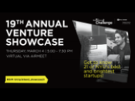 graphic of 19th annual venture showcase event promotion