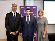 Peter Henry, David Arison, and Tensie Whelan