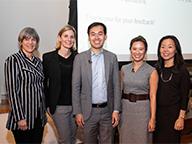 Professor Tensie Whelan, Jessica Zarzycki, Lee Gao, Ailene Holderness, Kyung-Ah Park