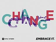 Art with the words, "Change. Embrace it."