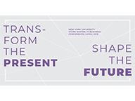 "Transform the Present. Shape the Future" conference sign "Transform the Present. Shape the Future" conference sign