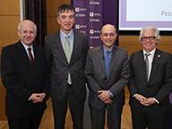 Kim Schoenholtz, Director, Center for Global Economy and Business; Dino Kos, CLS Bank; Nathan Sheets, Prudential PGIM Fixed Income; and Lewis Alexander, Nomura at the Spring Economic Outlook Forum