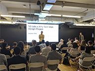 Professor J.P. Eggers, Vice Dean, MBA Programs, addresses Andre Koo Tech MBA students