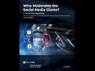 Cover of "Who Moderates the Social Media Giants?"