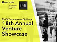 Graphic with copy, "$300K Entrepreneurs Challenge 18th Annual Venture Showcase"