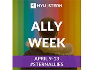 Ally Week promotional sign Ally Week promotional sign