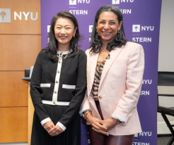 Tammy Henault (MBA '12) and Professor Dolly Chugh