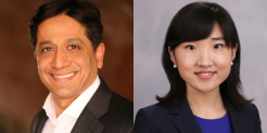 Arun Sundararajan and Xiao Liu headshots