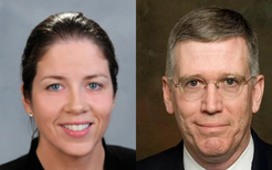 Headshots of Mary Billings and Stephen Ryan.