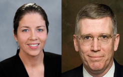 Headshots of Mary Billings and Stephen Ryan