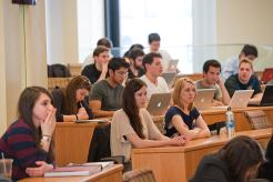 Business of Entertainment, Media, and Technology Minor students in classroom