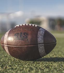 Football on a field