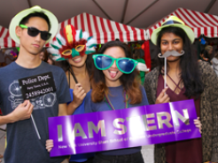 Students having fun at Block Party