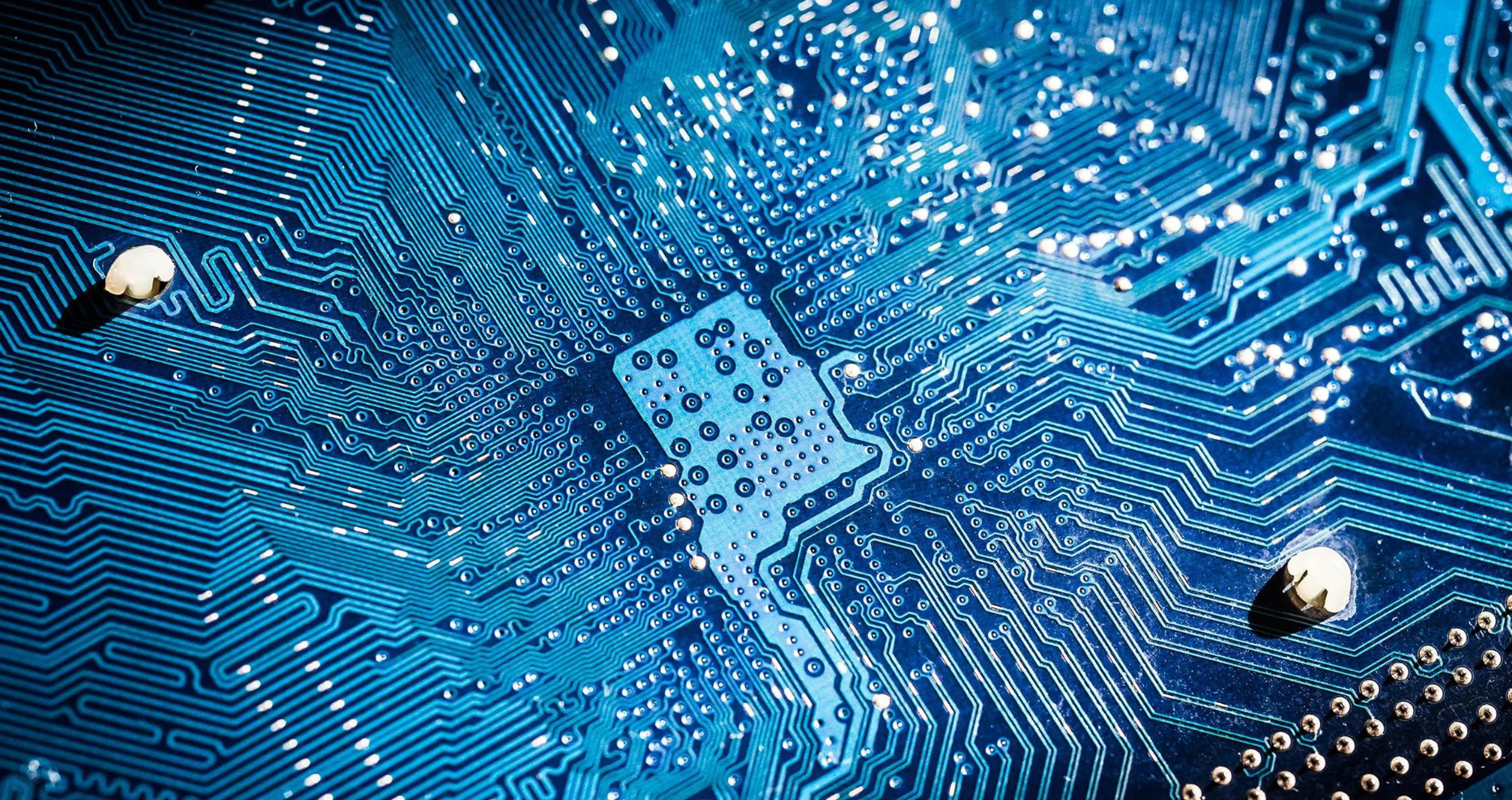 A detailed view of a circuit board A detailed view of a circuit board
