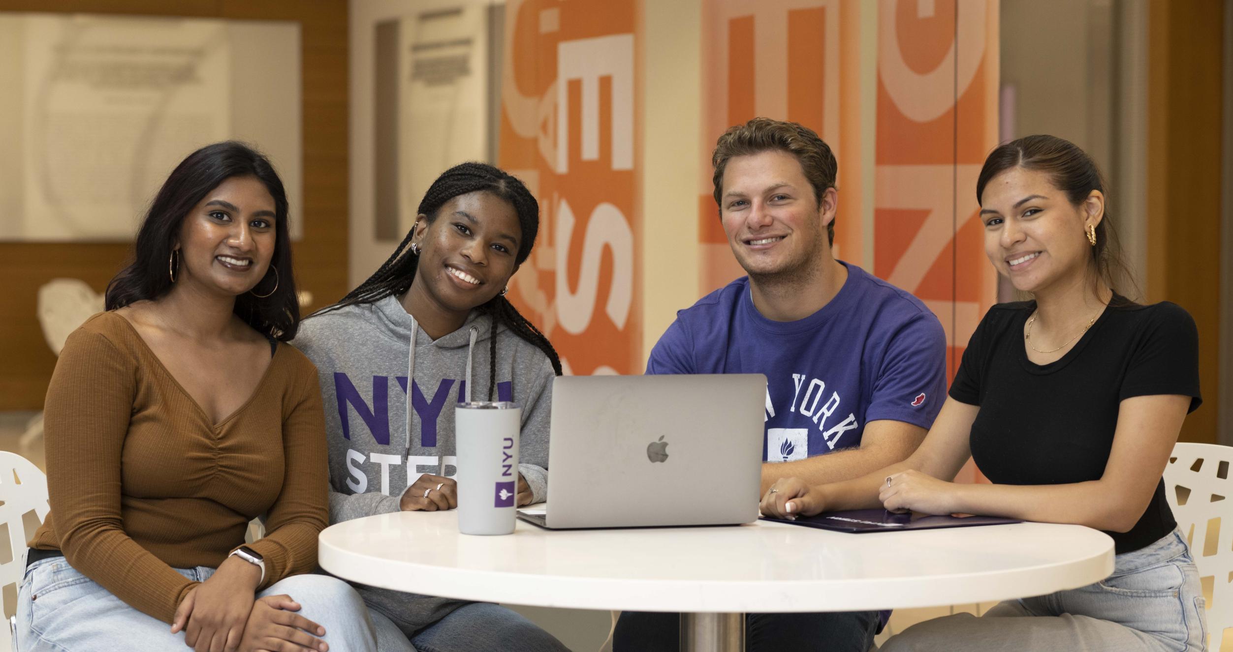 Students studying together