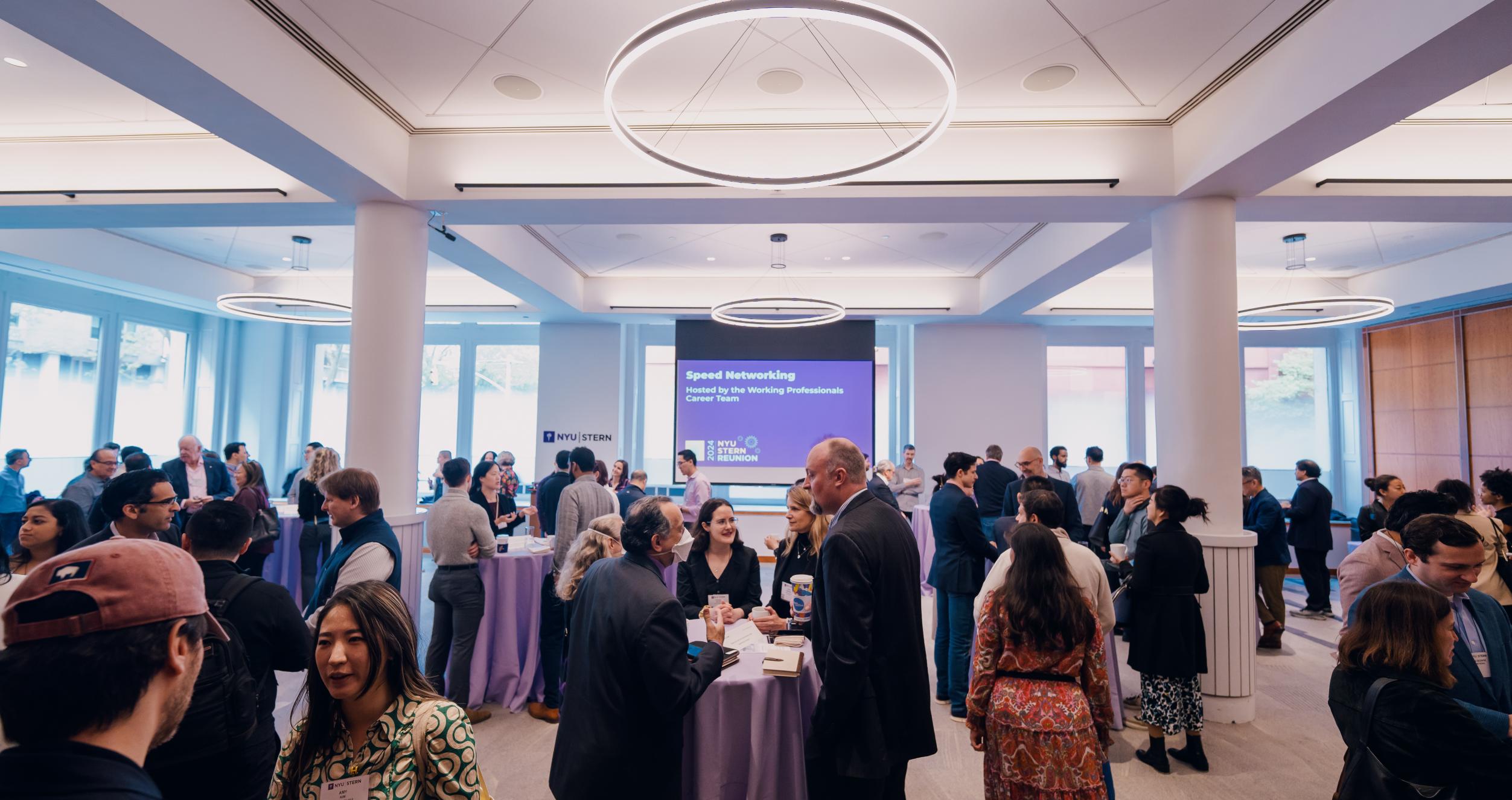 Alumni participate in speed networking at Reunion 2024