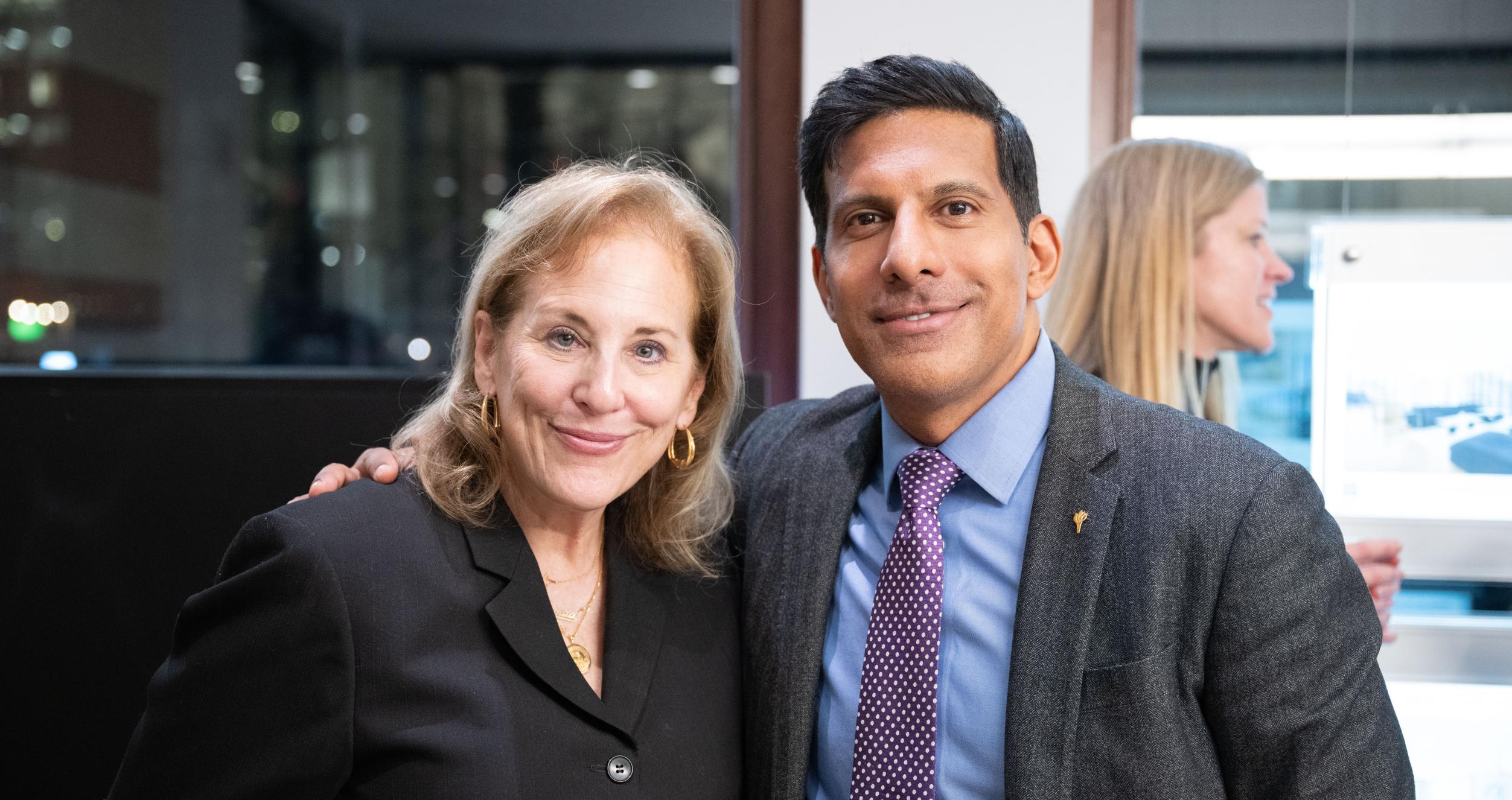 Professors Linda Lindman and Sam Chandan