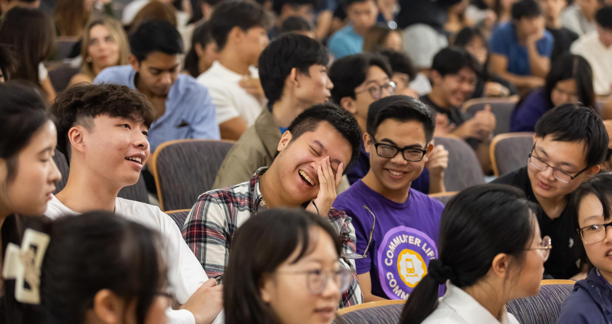 Students in Paulson Auditorium