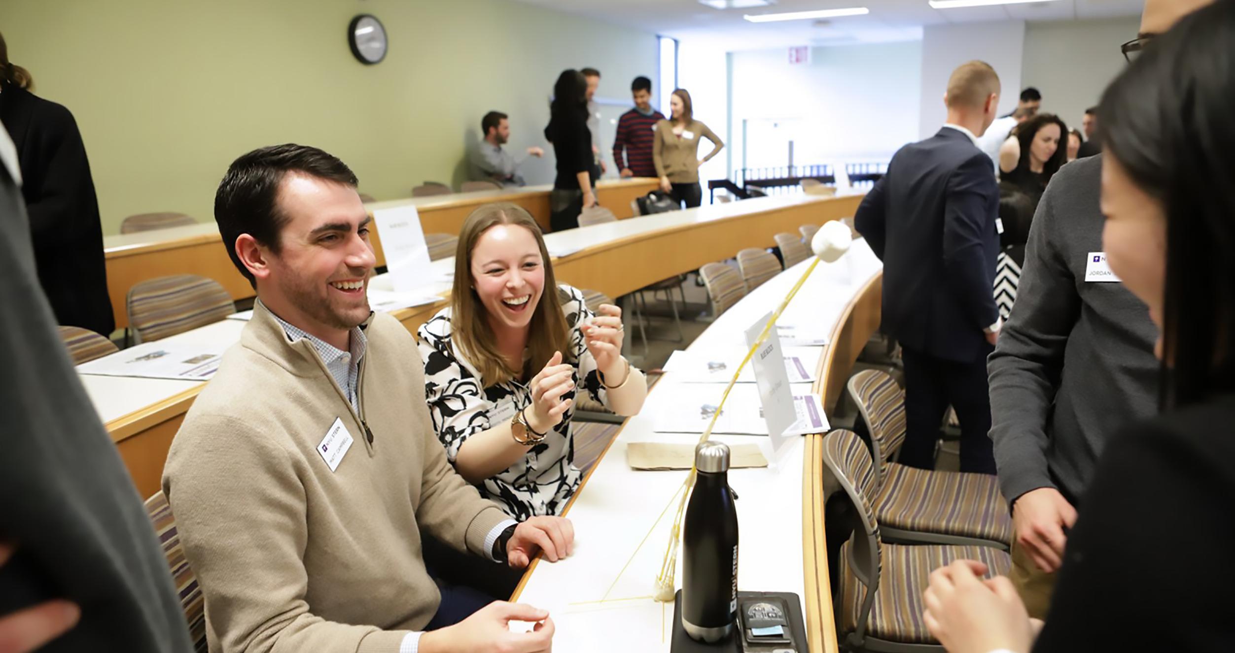 Students working together during Langone LAB