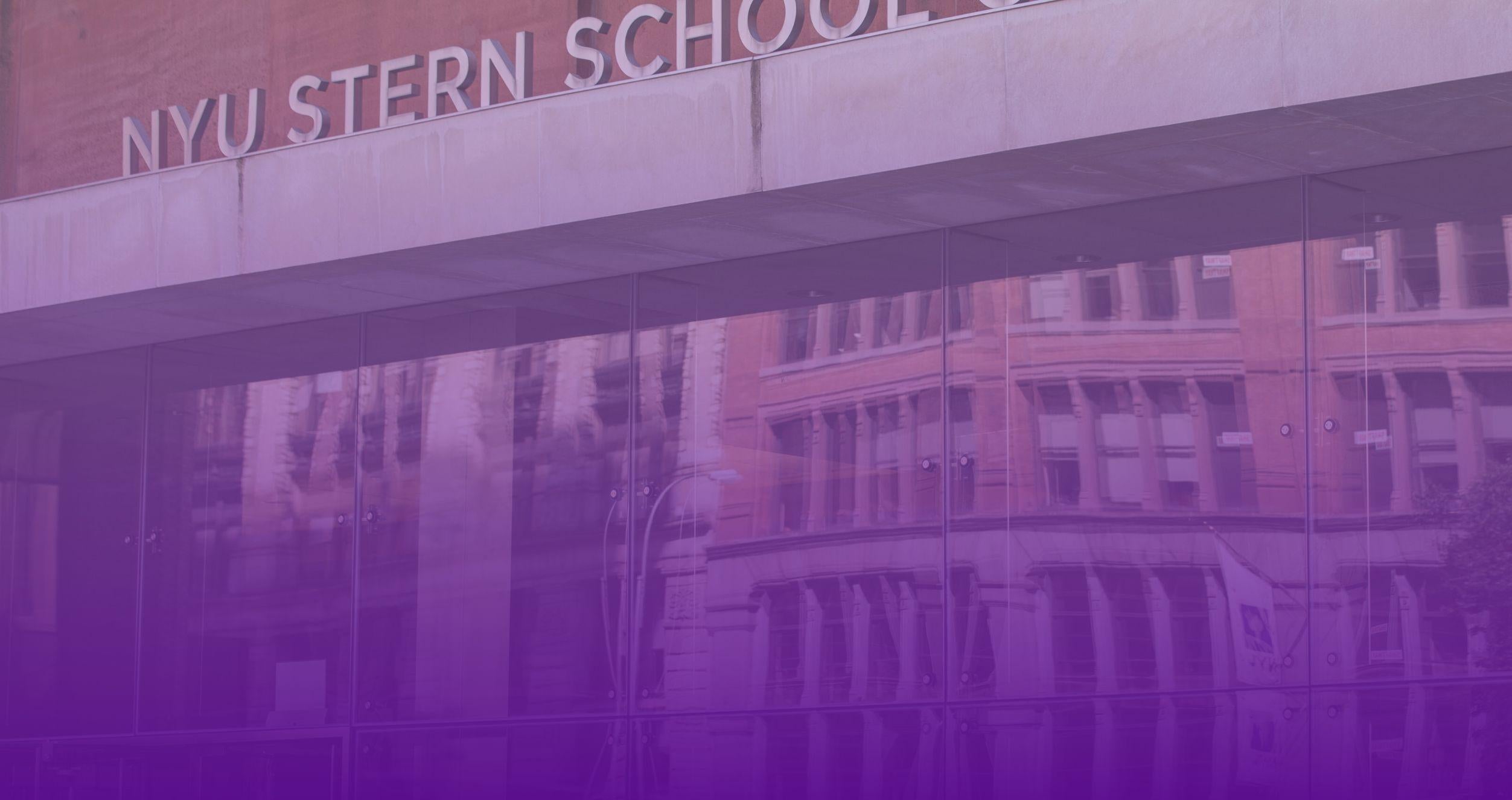 The facade of NYU Stern