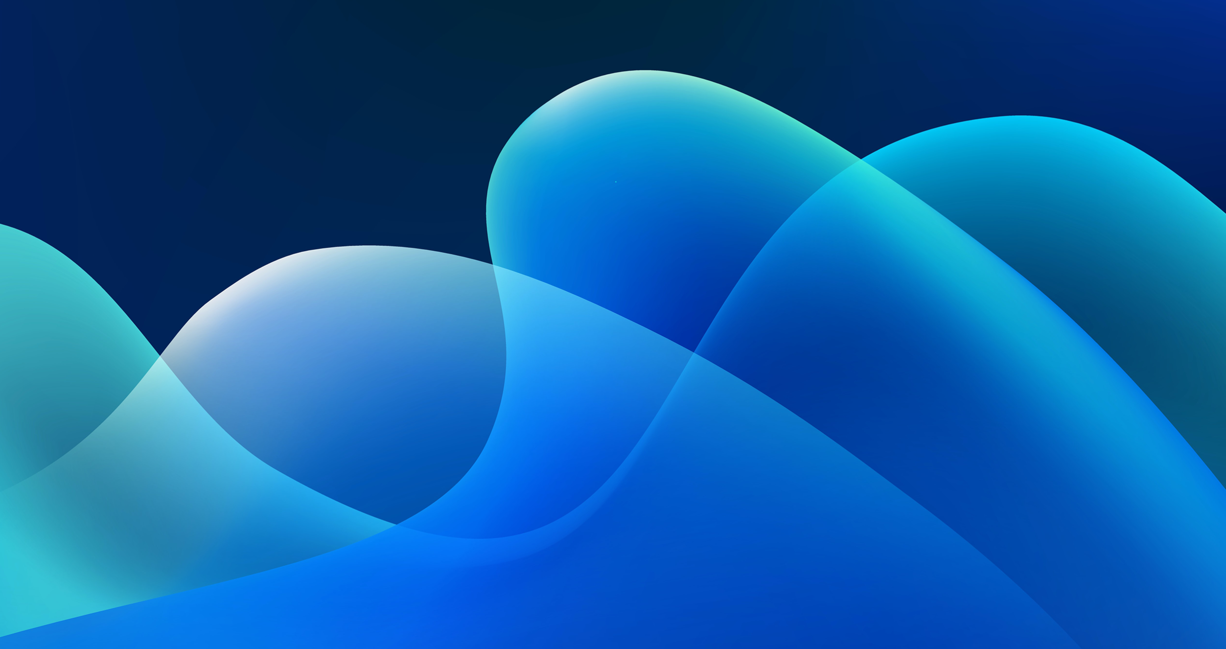 Abstract Blue Curves