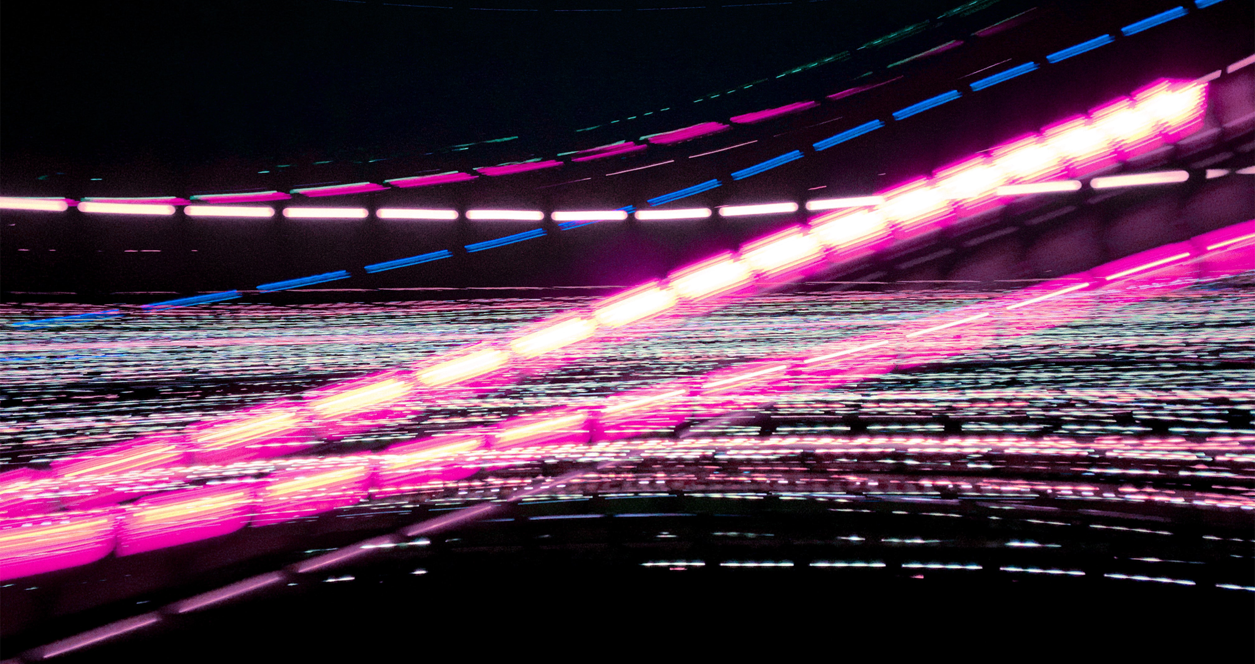 abstract pink and white light trails