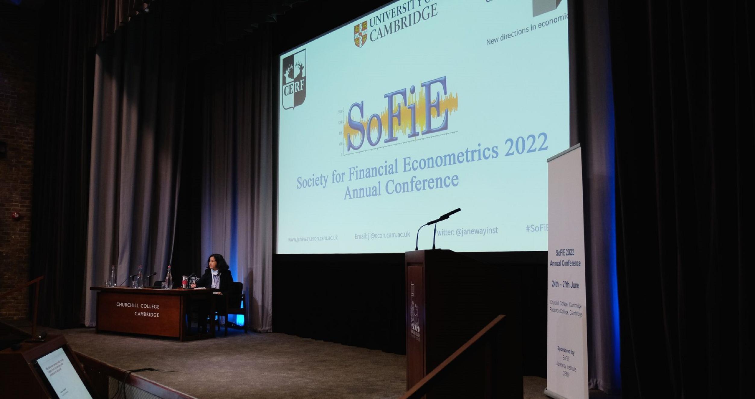 Image SoFiE Administration Image of SoFiE Conference stage