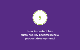 How important has sustainability become in new product development?