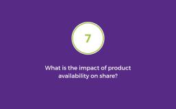 What is the impact of product availability on share?